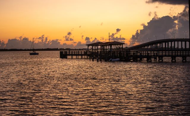 Sunset over the Indian River Lagoon