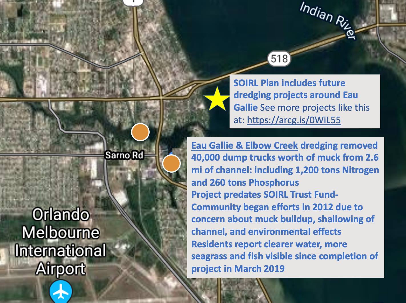 Eau Gallie Dredging in 2012